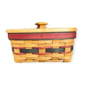 EASTER VINTAGE Longaberger Father’s Day Address Basket with Lid